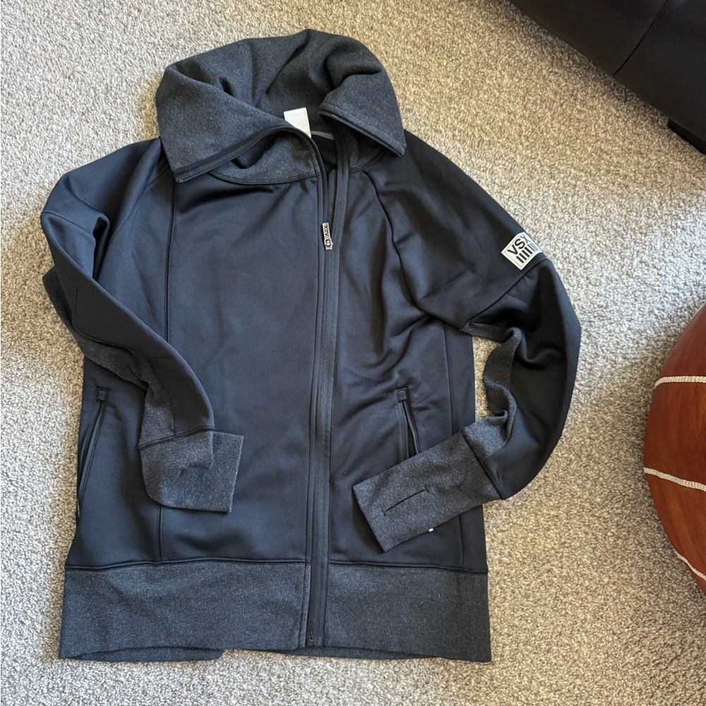 VSX Black Fleece Lined Cowl Neck Sweater NWOT
